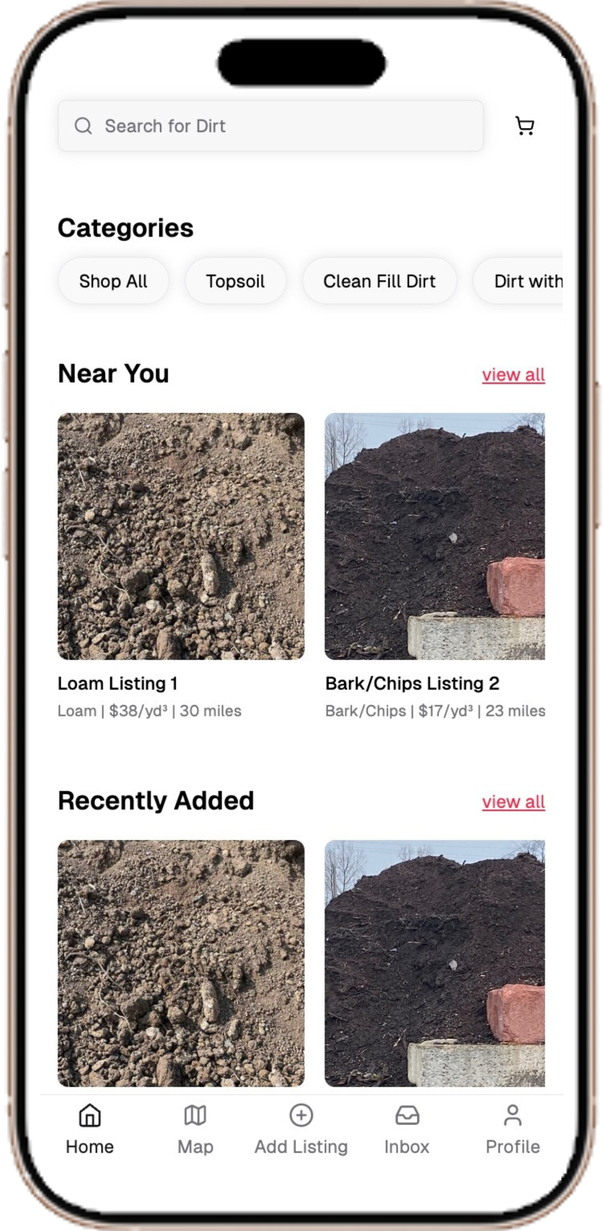 Rubble App Interface